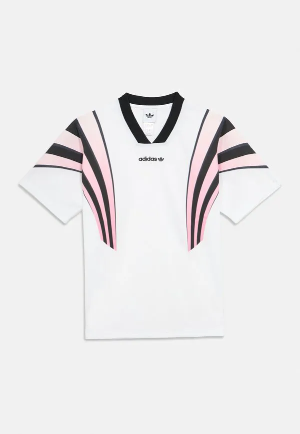 Свободная футболка унисекс с принтом "летучая мышь" santiago junior Adidas Originals, White/Bliss Pink