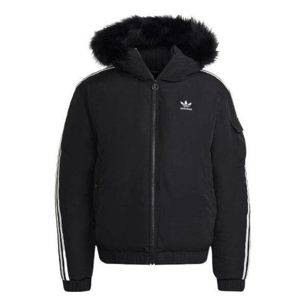 

Куртка зимние оригинальные бомбер куртка Adidas, черный