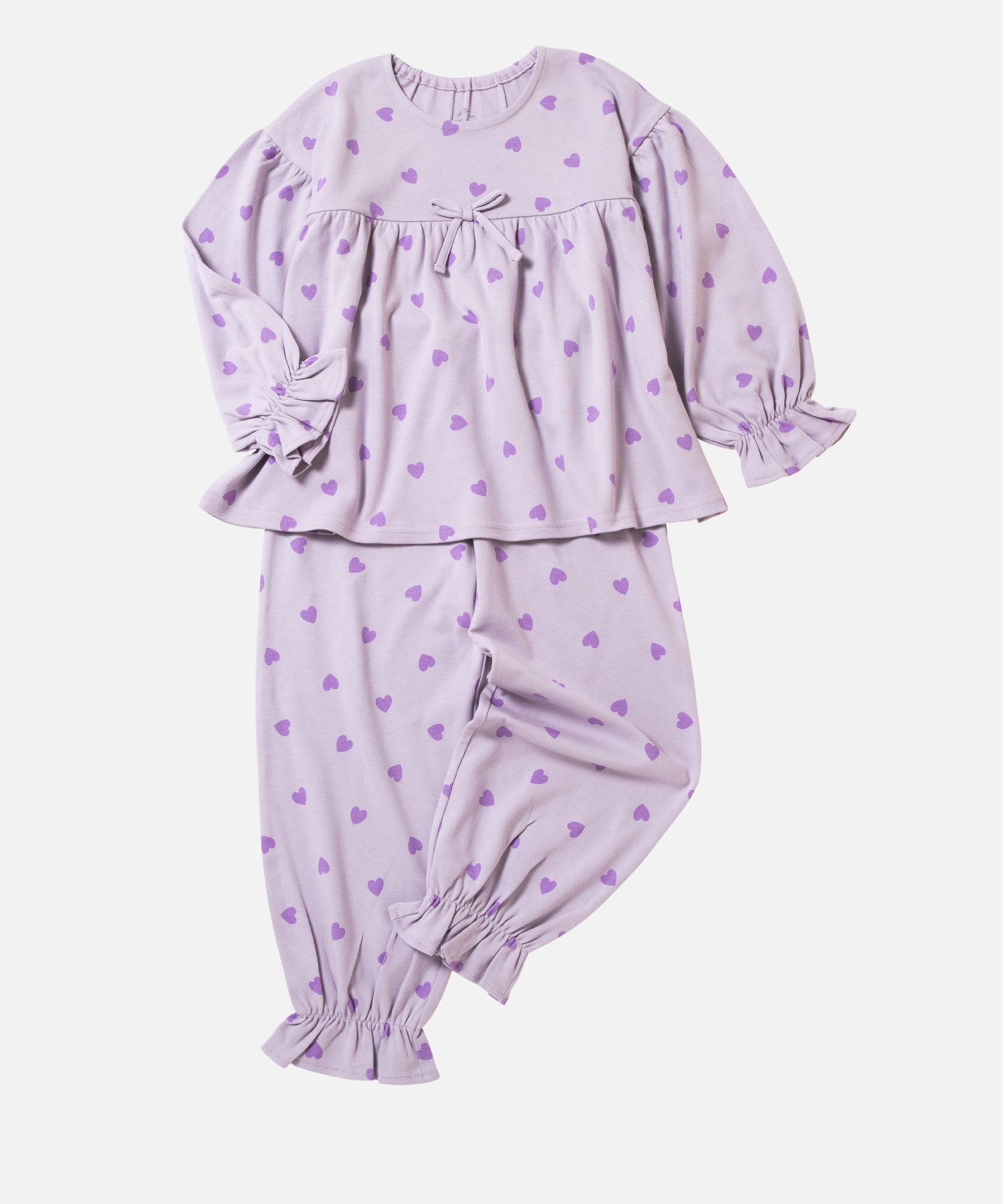 Девичья домашняя одежда с принтом по всей поверхности Ever Closet, Lavender Heart