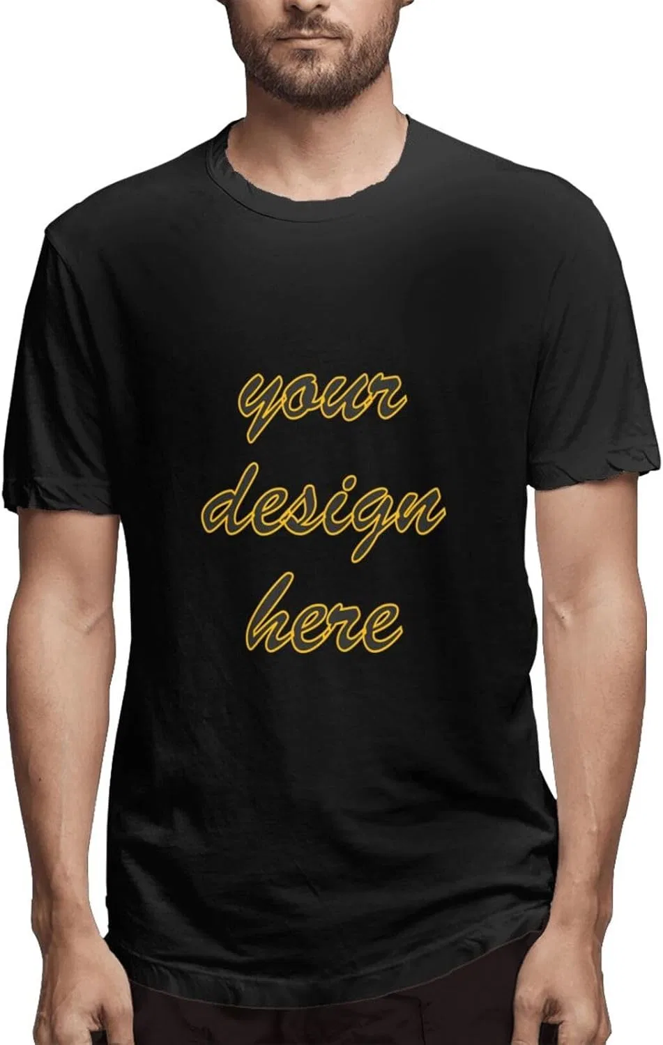 Футболка для мужчин, Premium Cotton, Black — фото 4
