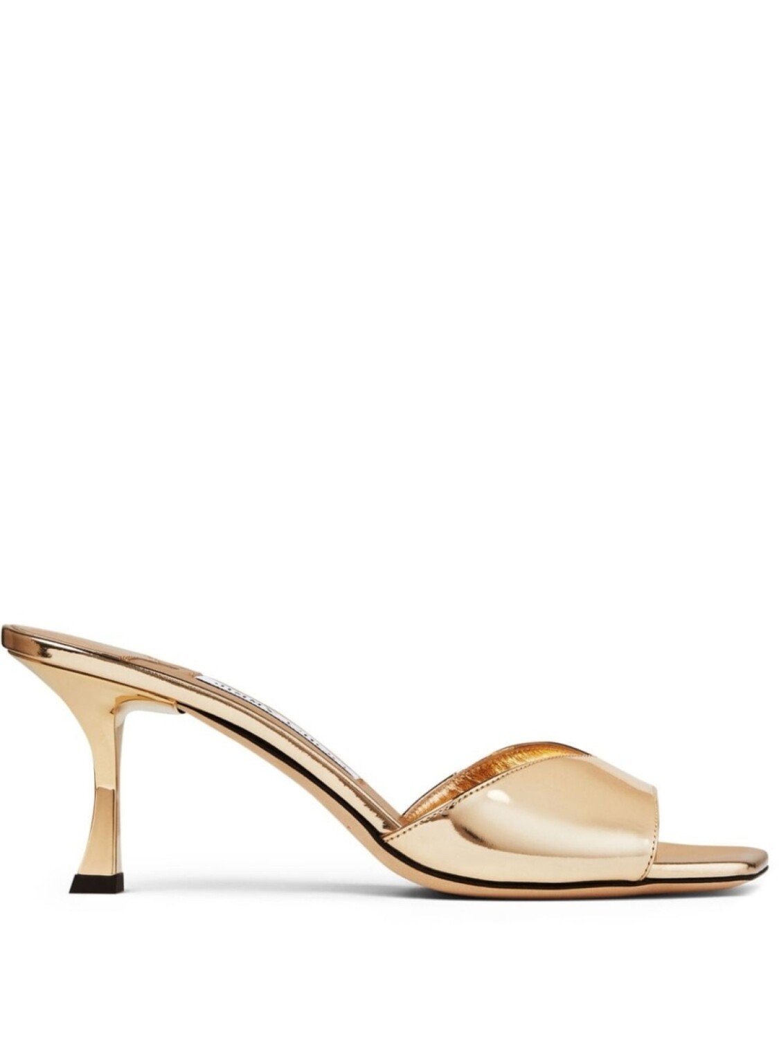 Jimmy Choo мюли Skye с эффектом металлик, золотистый