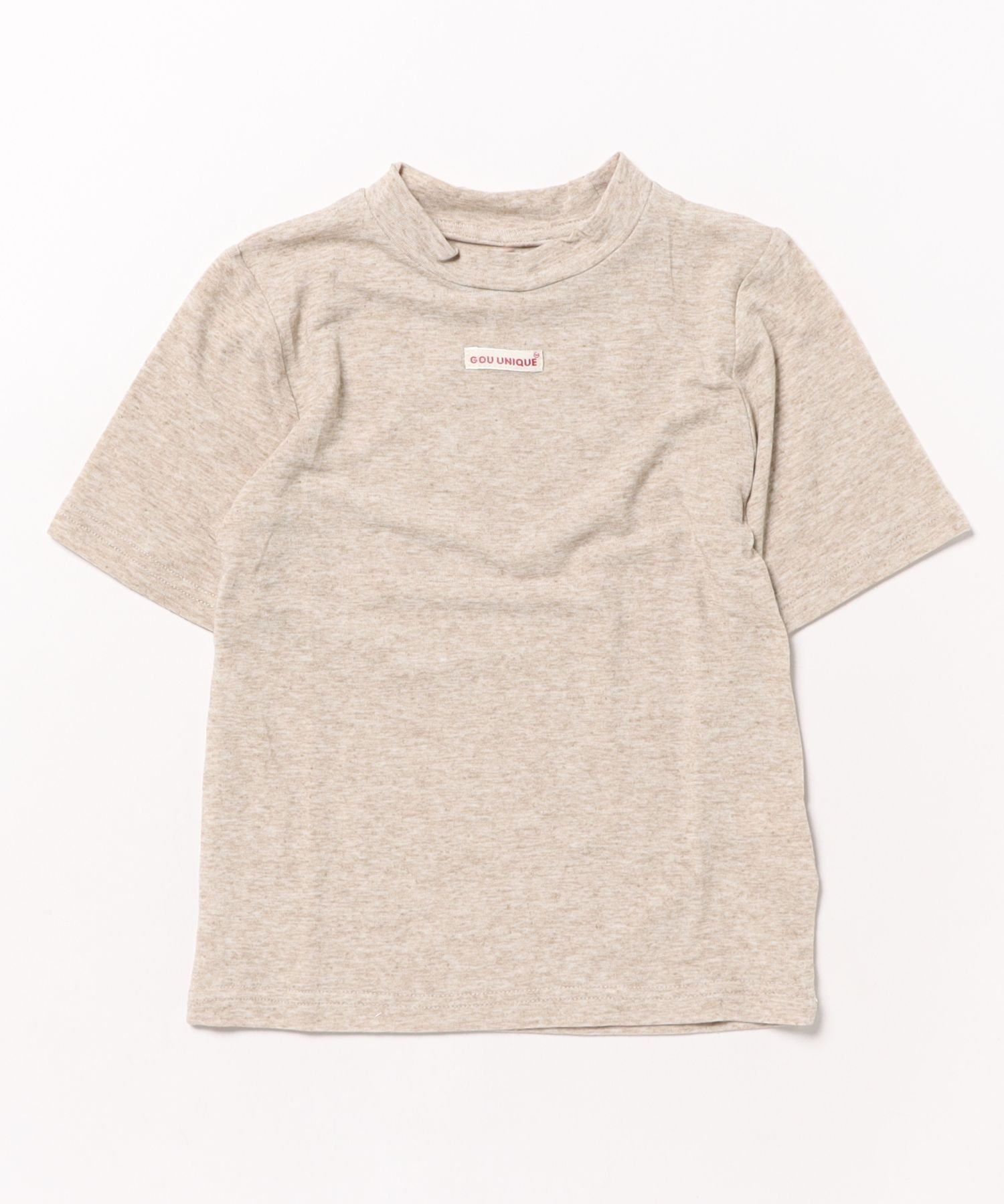 Простая базовая футболка с логотипом Aimoha Kids, beige — фото 2