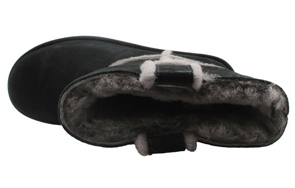 Кроссовки классические короткие с разливным швом Ugg, черный — фото 4