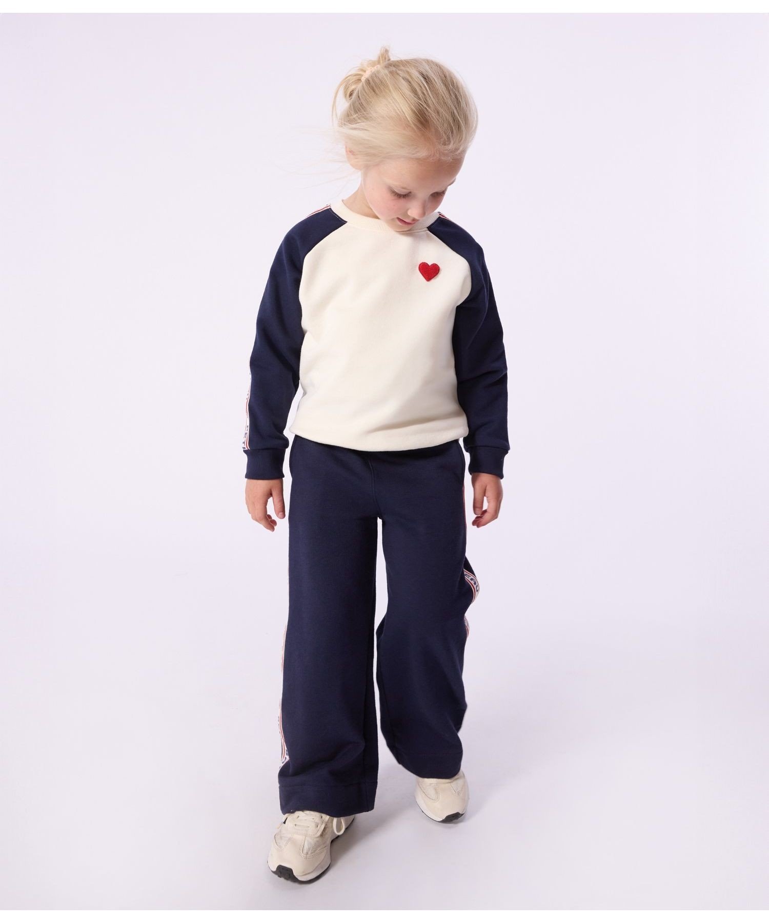 Пуловер из толстовки PETIT BATEAU, Off white — фото 3