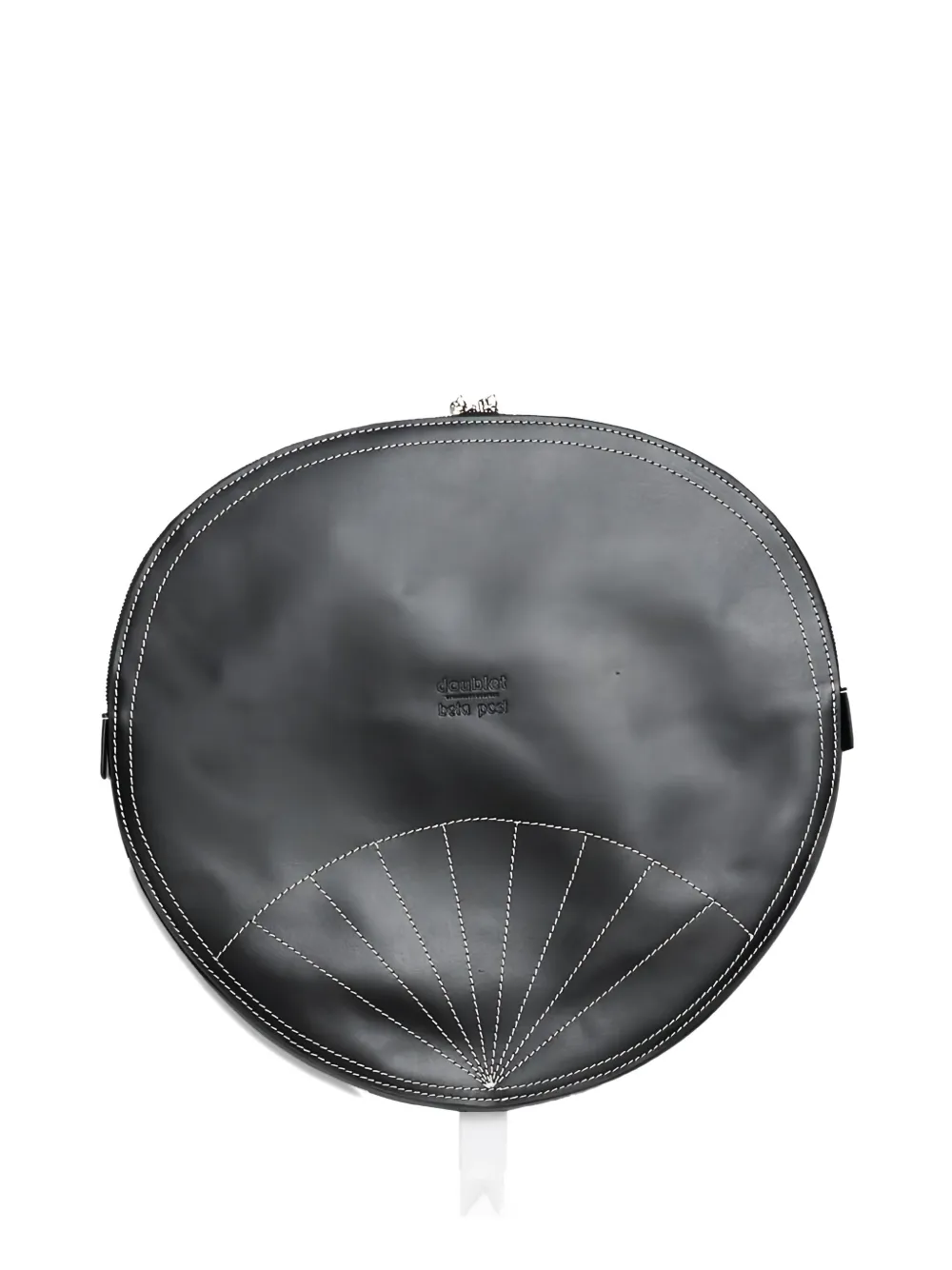 

Сумка-мессенджер из кожи с держателем-веером Uchiwa Doublet, черный