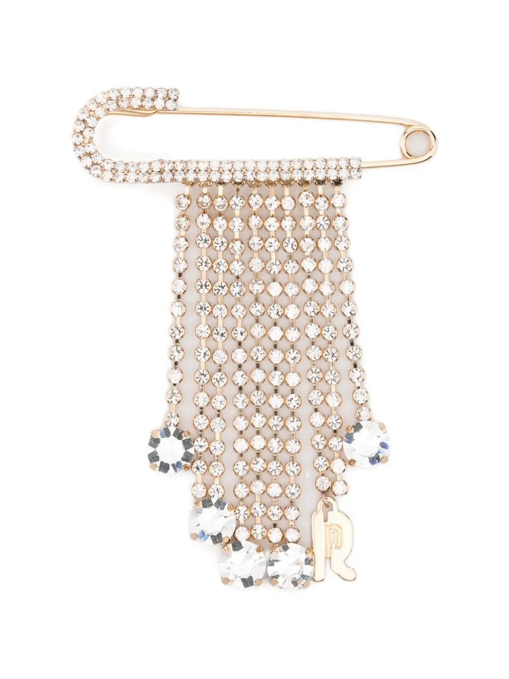 

Кристальная брошь Rabanne, золотой