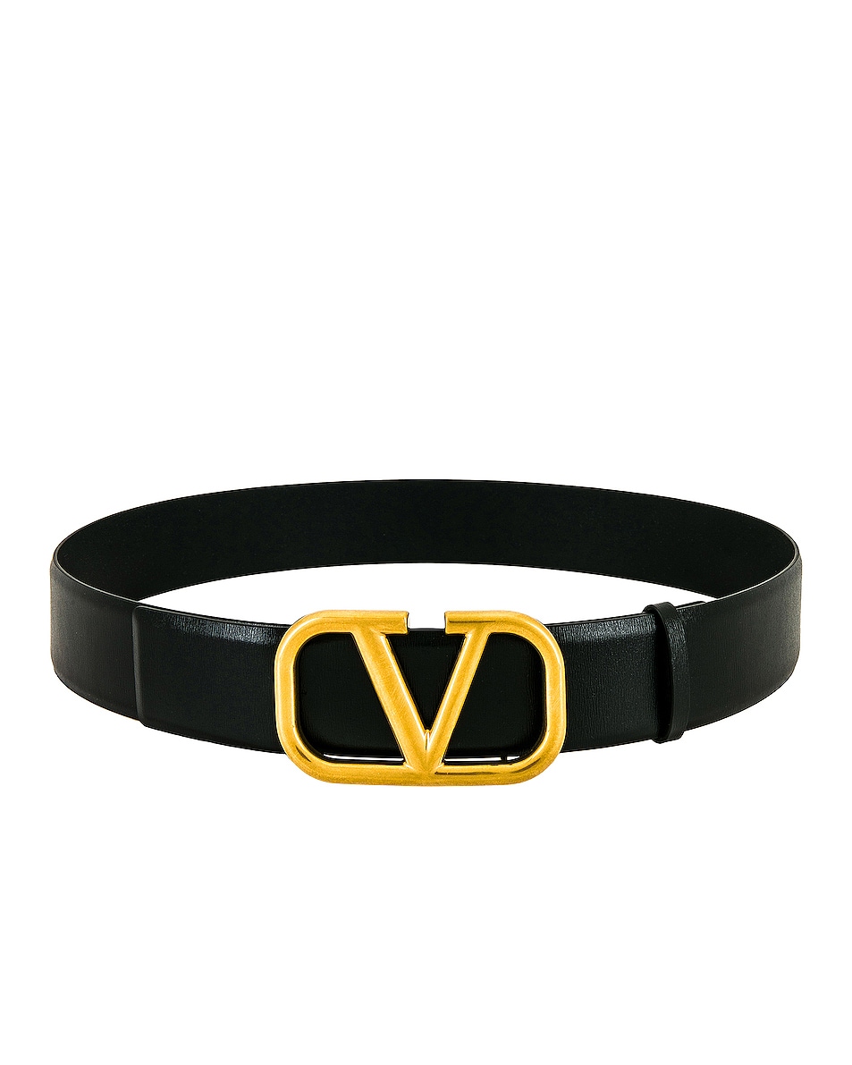 

Ремень Valentino Garavani Valentino H.40 Buckle, неро