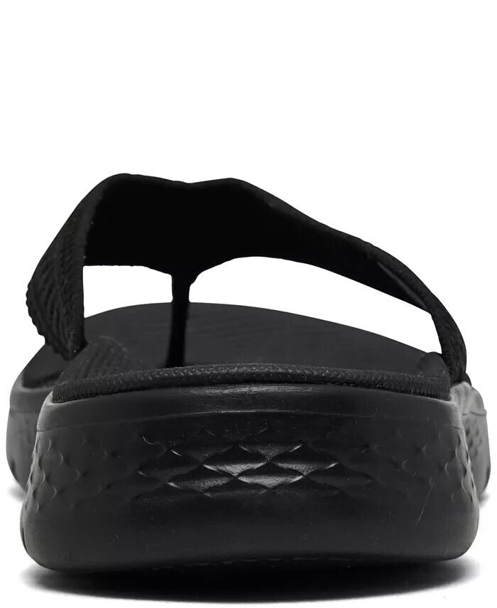 Женские сандалии GO Walk Flex Flip-Flop Thong от Finish Line Skechers, черный — фото 2