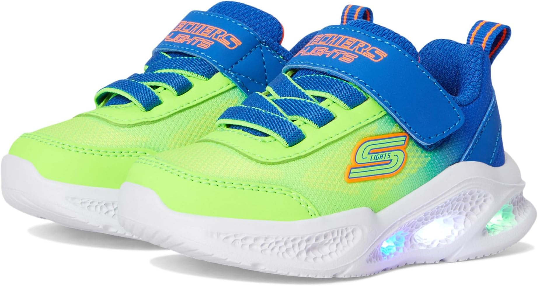 

Кроссовки SKECHERS KIDS Meteor-Lights-Krendox 401495N, Blue/Lime
