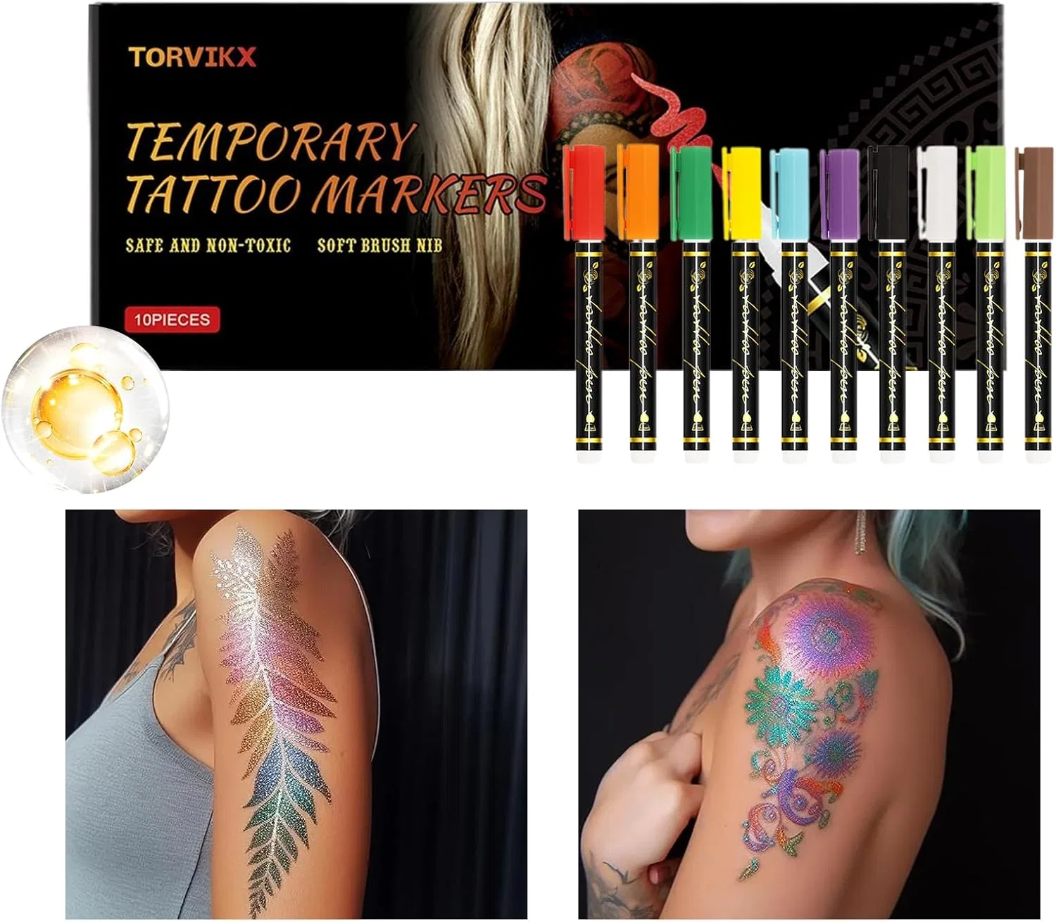Маркеры для тела Skin Body Marker, набор из 1 шт, разноцветные — фото 2