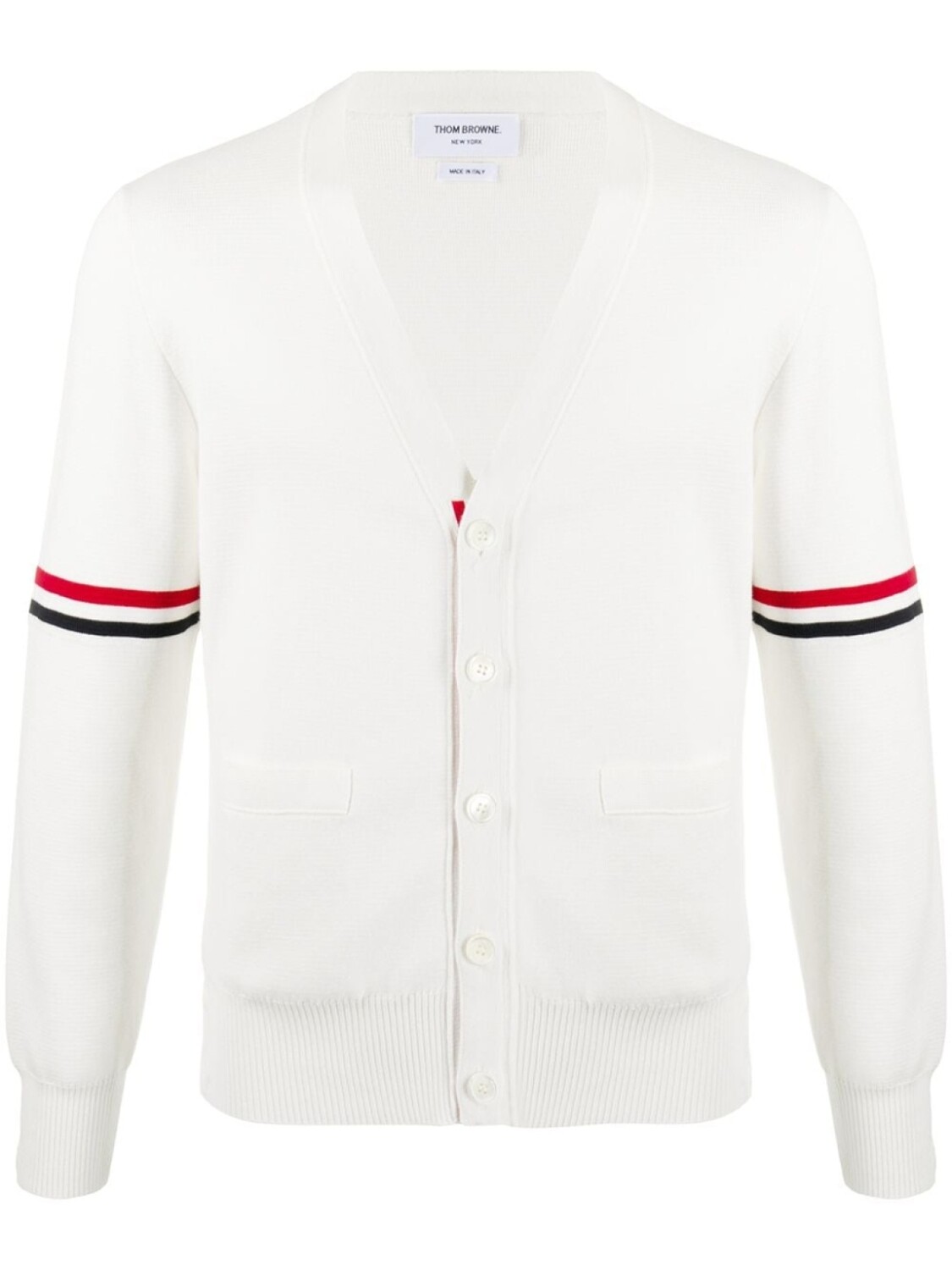 

Thom Browne кардиган с полосками 4-Bar, белый