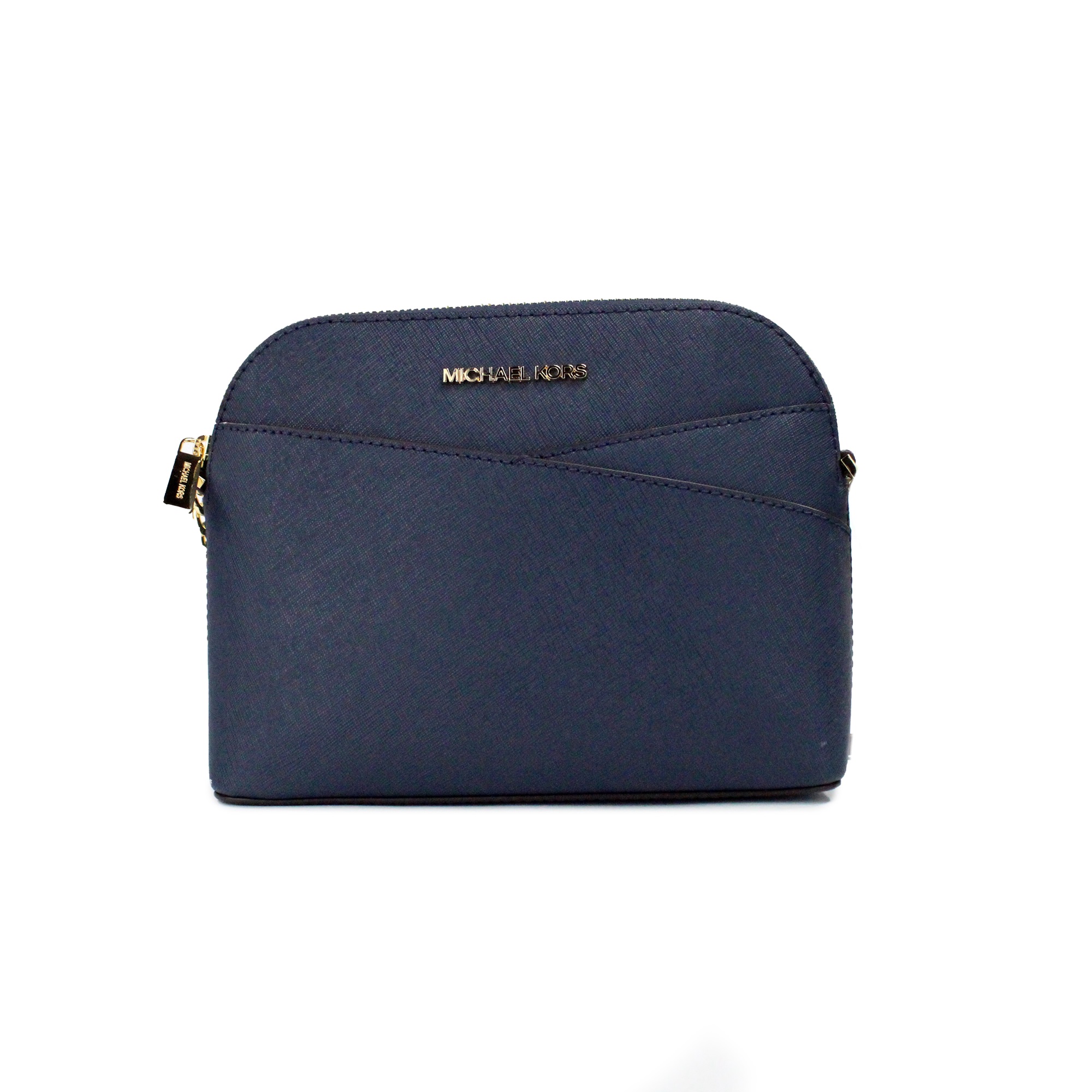 

Сумка-кошелек через плечо из кожи Jet Set Navy Medium X Dome Michael Kors