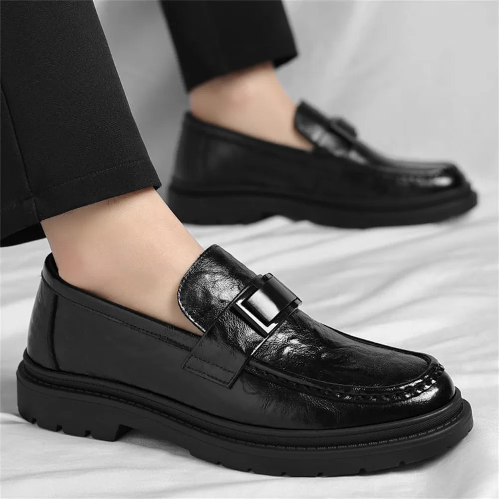 Лоферы повседневные, Men's Dress Loafers, Black Abborora — фото 2