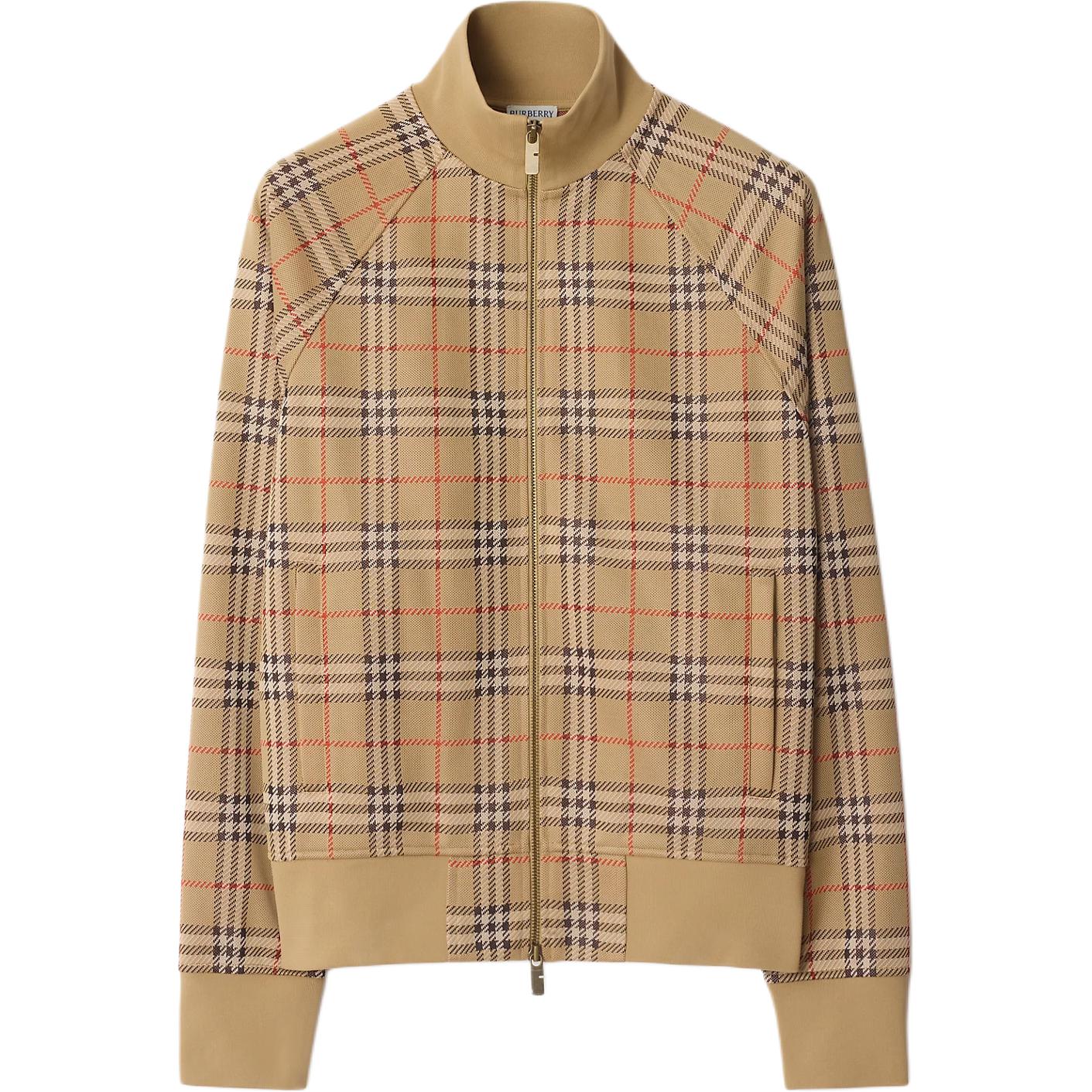 

Burberry Принтованный застегивающийся бомбер, Sand