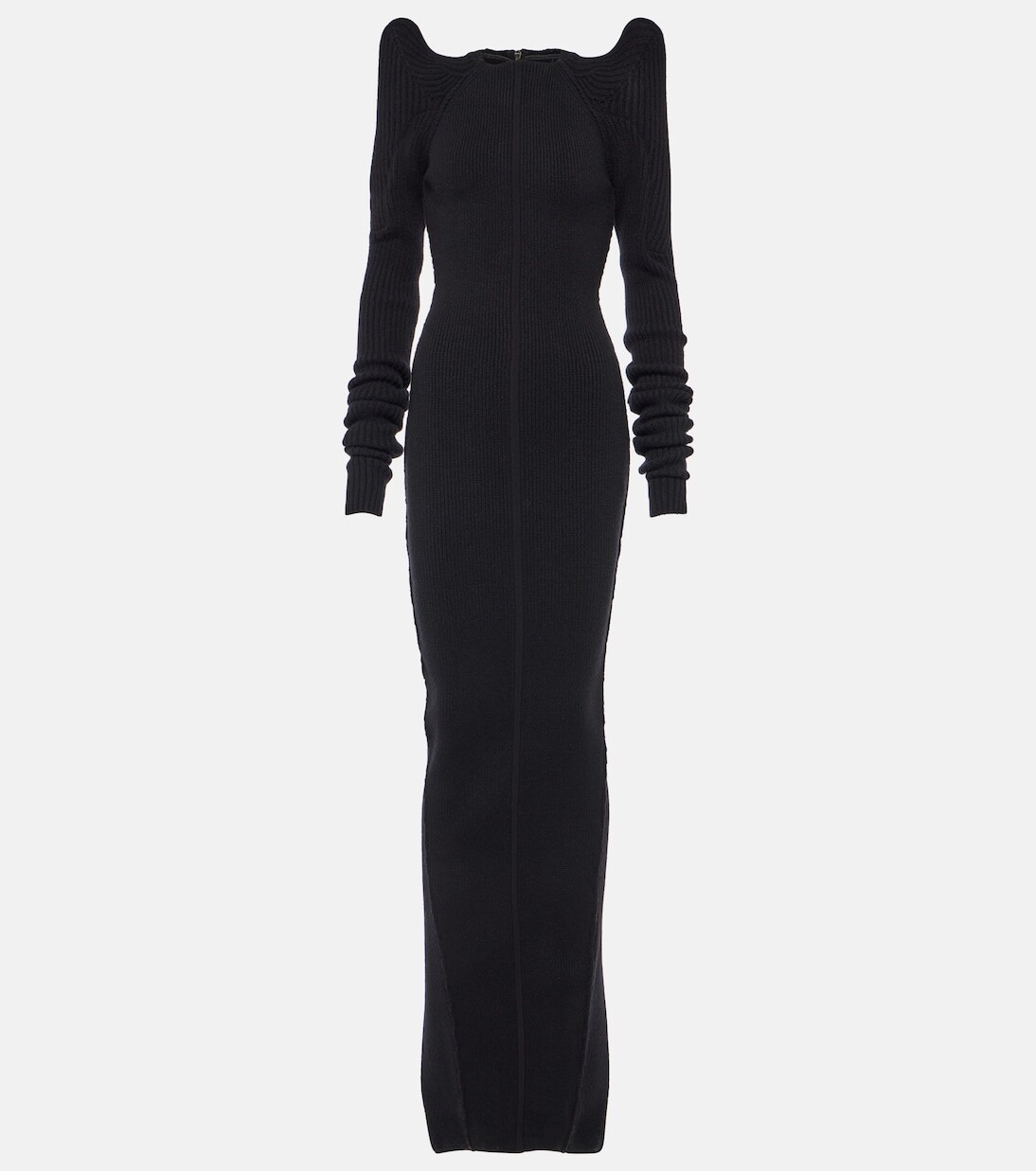 

Платье из кашемира и шерсти Rick Owens, черный