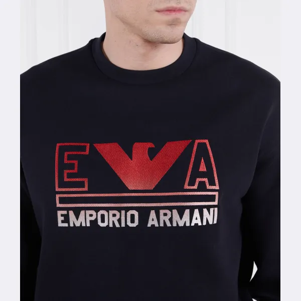 Толстовка обычного кроя Emporio Armani, синий — фото 4