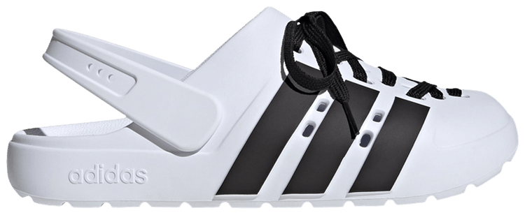 

Сабо adidas Adilette Clog 2.0 'White Black Laces', белый