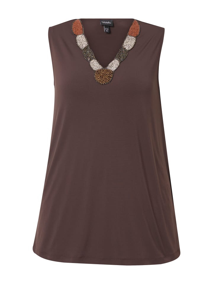 

Футболка Ulla Popken, цвет mahagoni