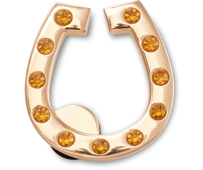 

Джиббитсы Gold Studded Horseshoe Crocs