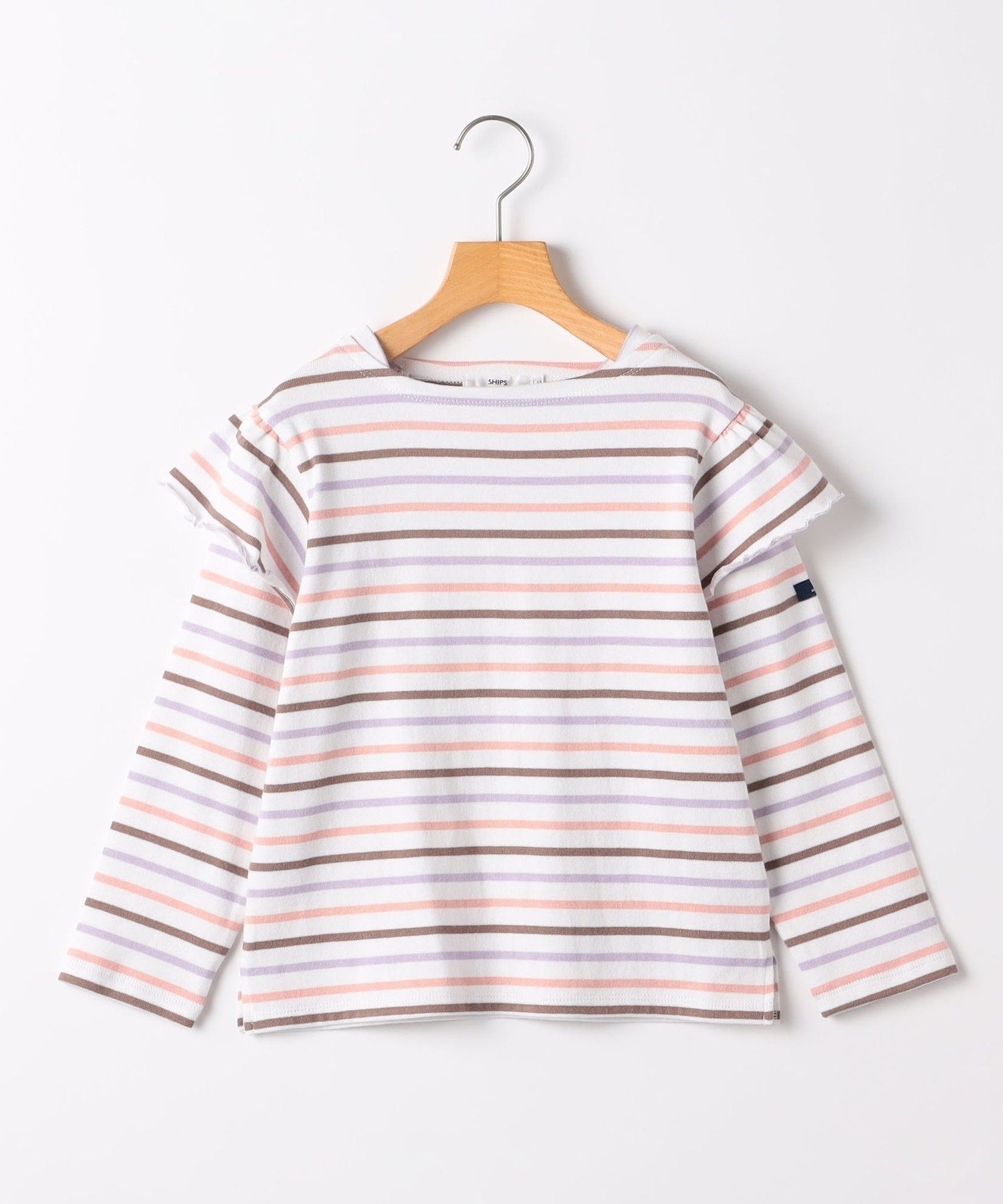 Детская футболка с длинными рукавами и оборками, размер 140-150 см SHIPS KIDS, Pink