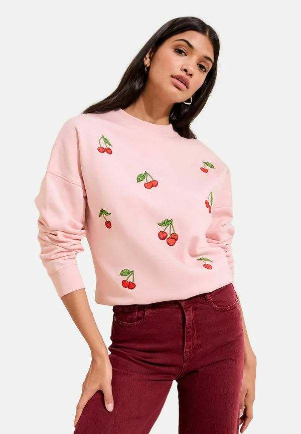 

Толстовка с графическим принтом Friends Like These, Pink Cherry Embroidered, Красный, Толстовка с графическим принтом Friends Like These, Pink Cherry Embroidered