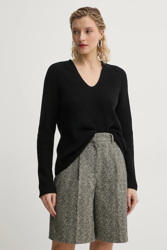 

Хлопковый свитер Marc O'Polo, черный