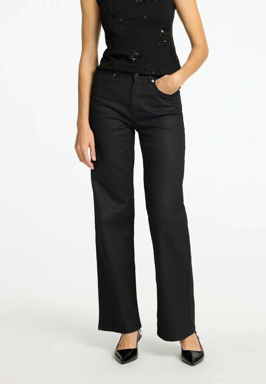 

Джинсы Bootcut Selected Femme, черный деним
