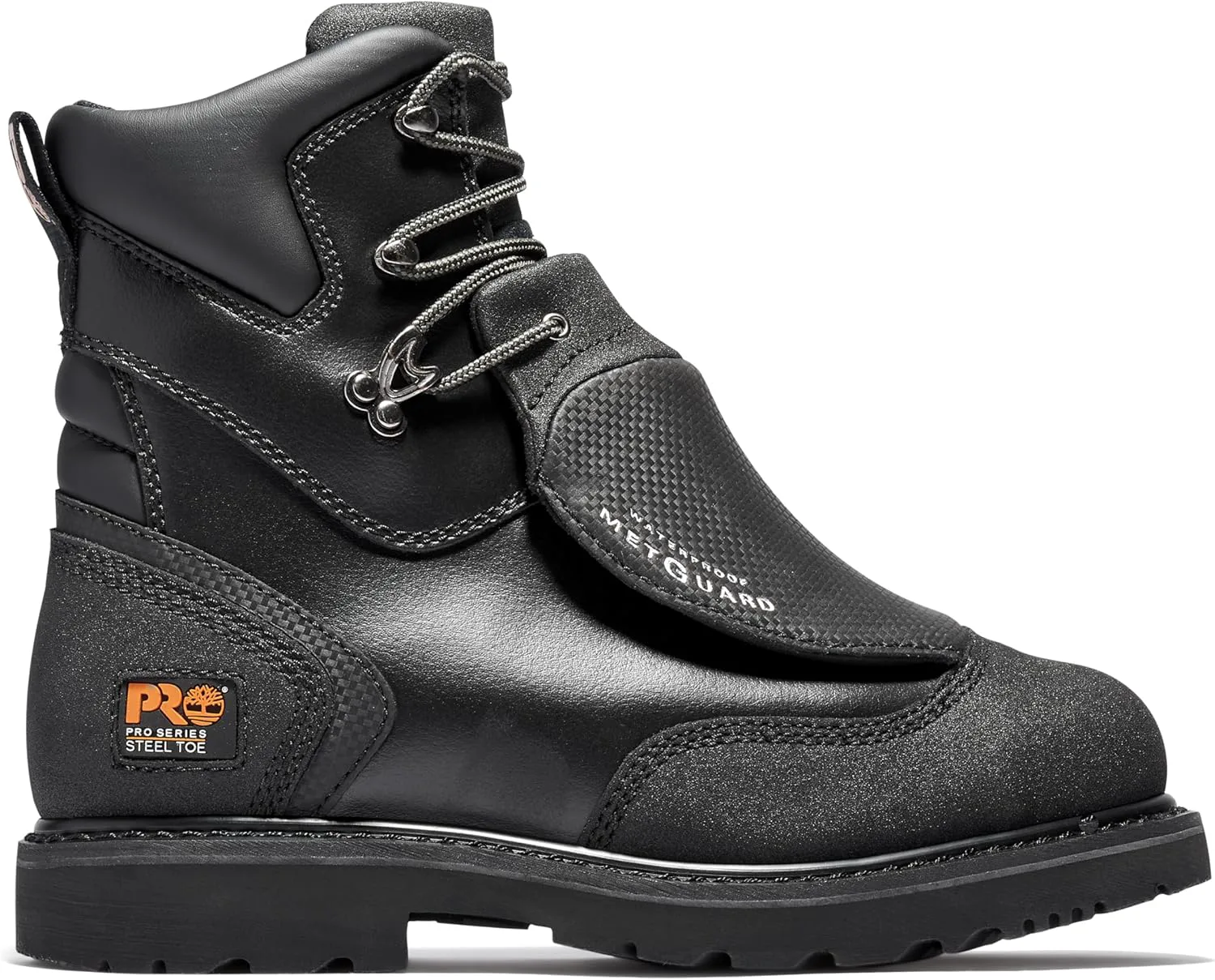 

Мужские водонепроницаемые ботинки Timberland PRO с внешним защитным гетром, стальным носком, высотой 8 дюймов, черный