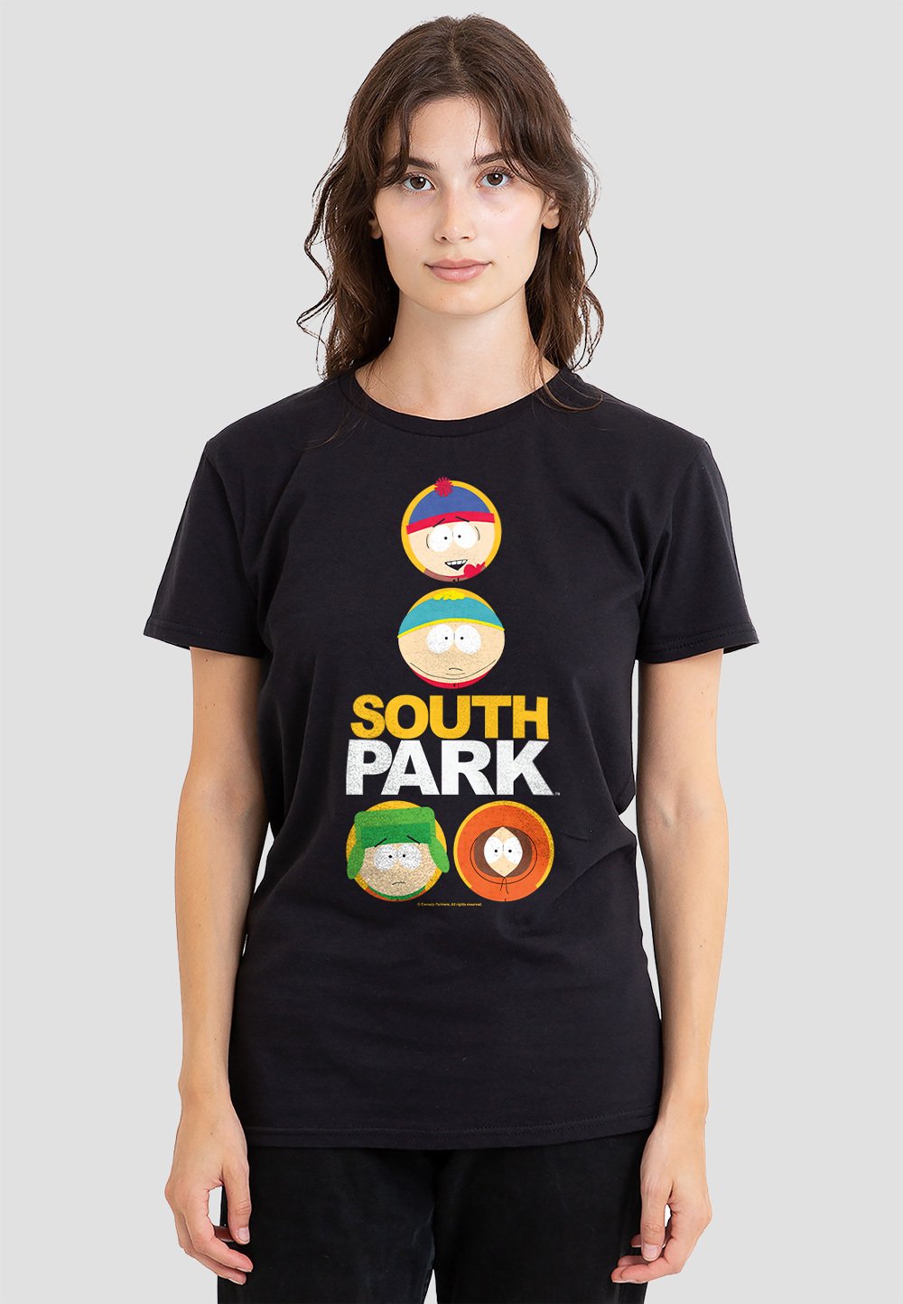 

Футболка с принтом SOUTH PARK SOLID CIRCLES Cotton Soul, черный