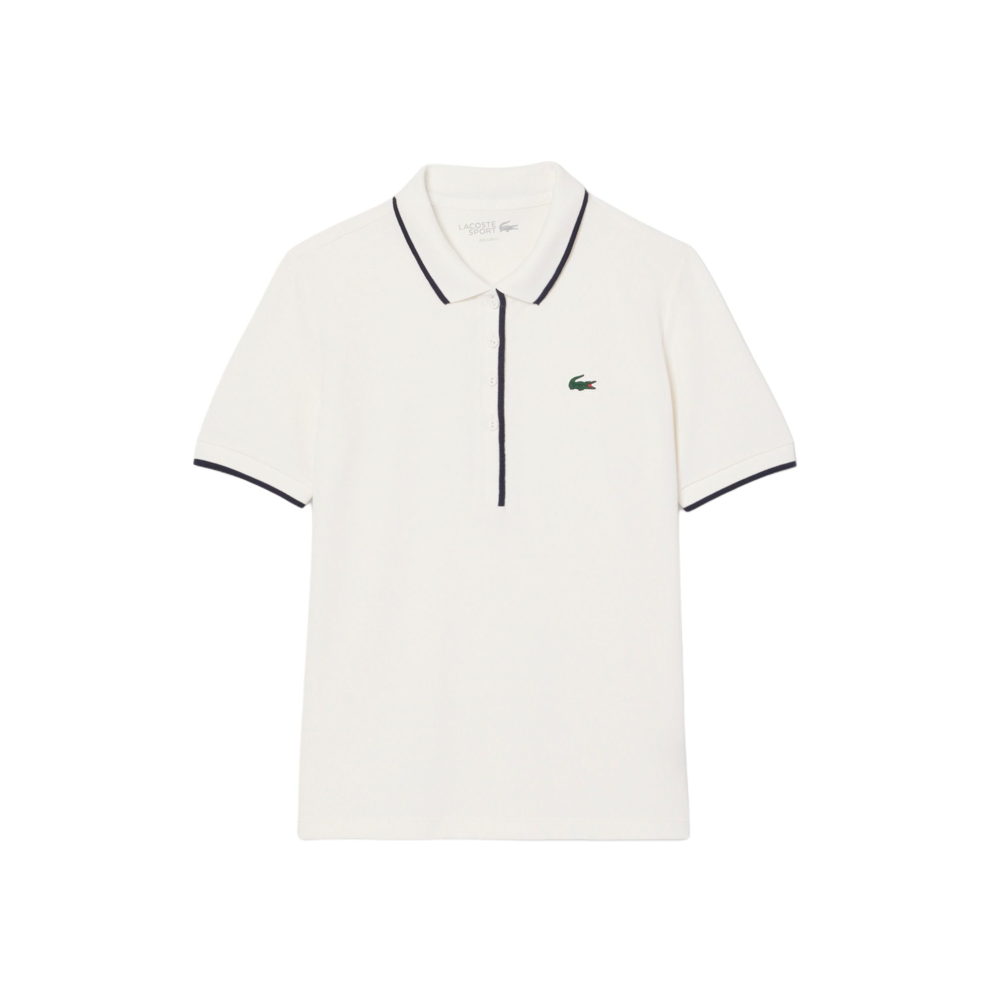 SS25 Футболка поло женская LACOSTE, зеленый/белый — фото 2