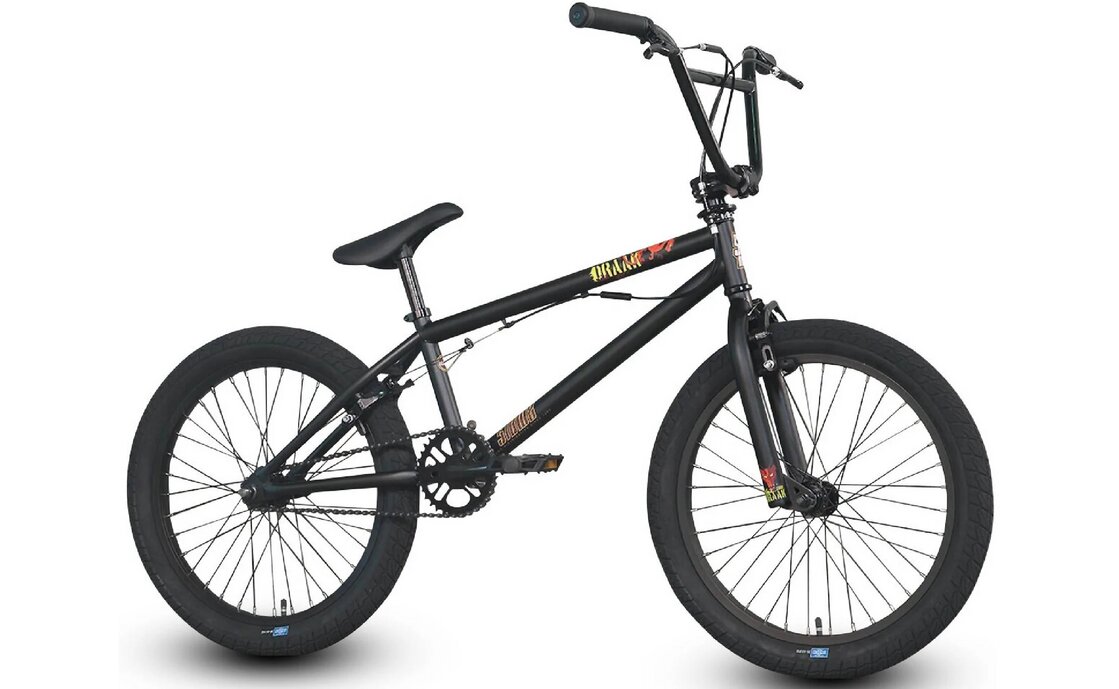 

Велосипед BMX SIBMX Draak - 20 дюймов - BMX - 2023, цвет Schwarz|matt-schwarz