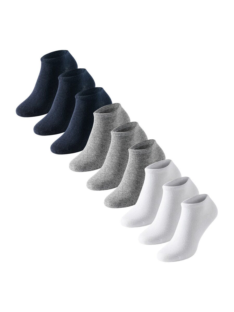 

Носки до щиколотки uncover by SCHIESSER Uncover, цвет Dark blue/Grey/White