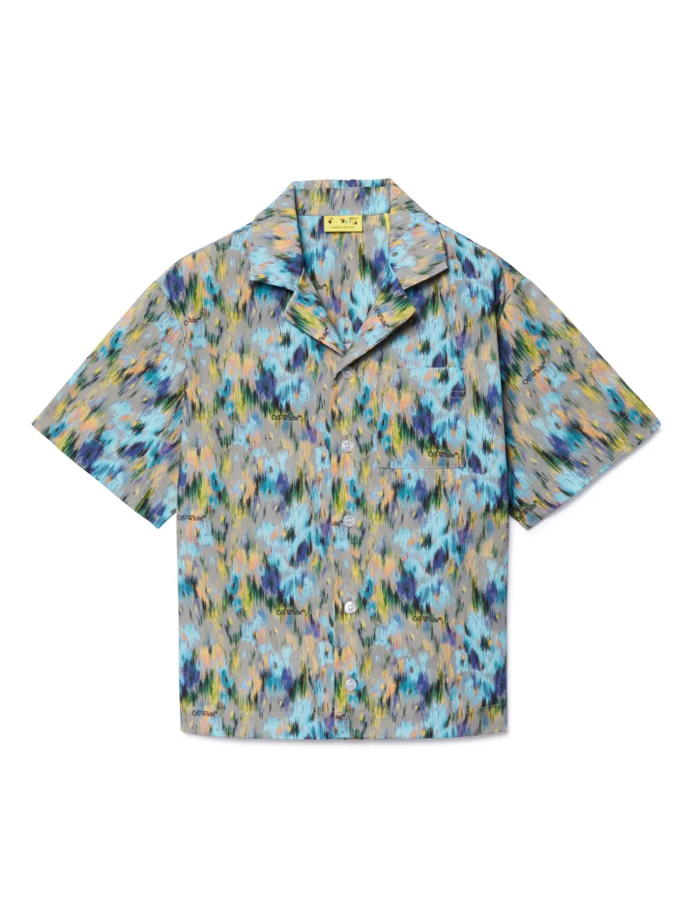 

Рубашка Watercolour OFF-WHITE KIDS, синий