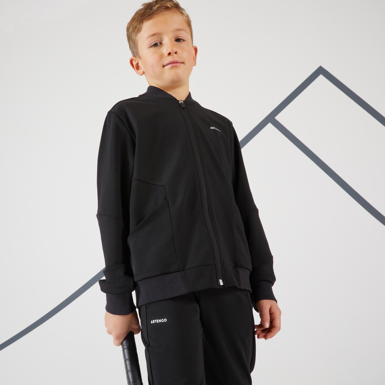 

Теннисная куртка Decathlon Tjk500 Artengo, черный