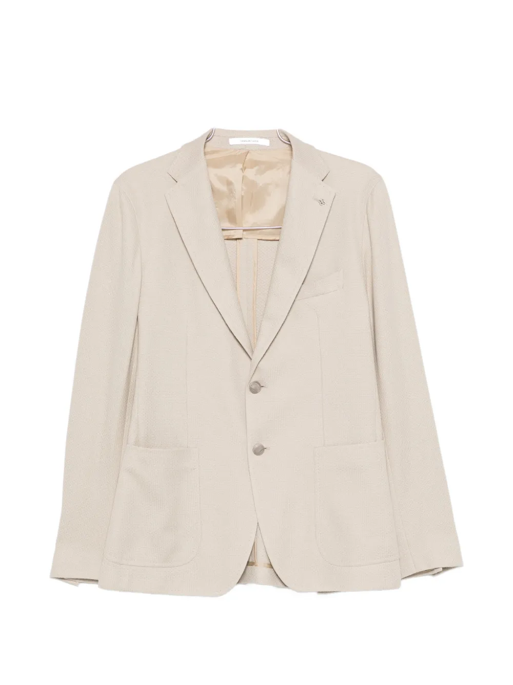 

Фактурный пиджак на двух пуговицах Tagliatore, бежевый