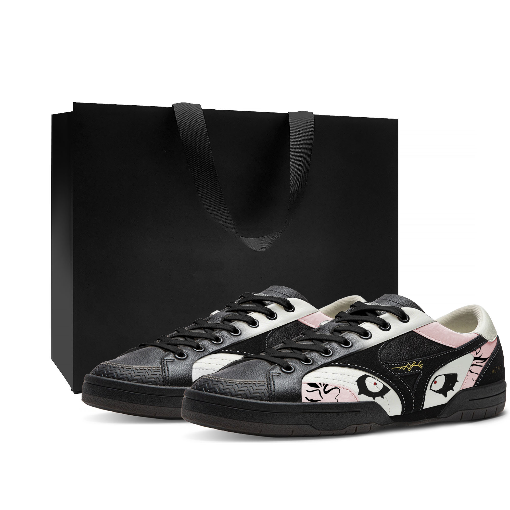 

Mizuno CT CLUB устойчивые к истиранию и скольжению низкие кроссовки для скейтбординга Unisex черные розовые