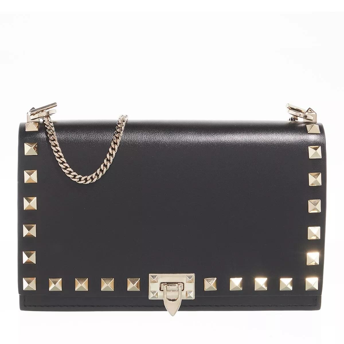 

Сумка rockstud из телячьей кожи Valentino Garavani, черный