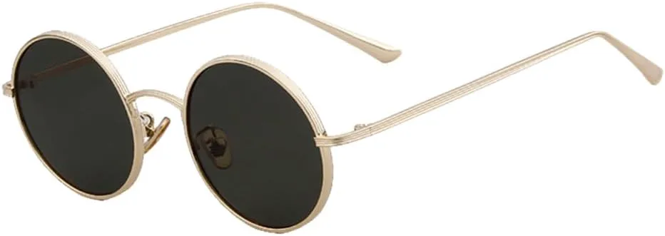 

MUTYNE Роскошные винтажные круглые солнцезащитные очки для женщин и мужчин, прозрачные линзы, ретро-металлическая оправа, красные солнцезащитные очки, C1