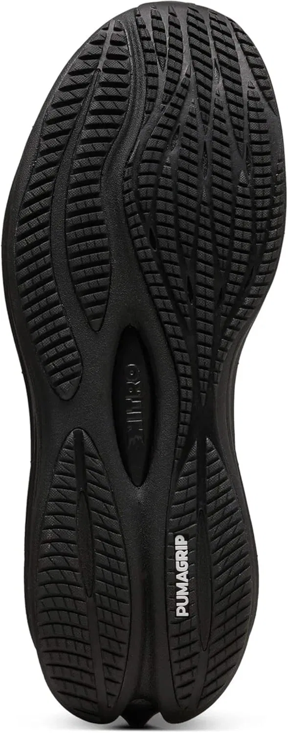 Мужские беговые кроссовки Puma Velocity Nitro 3, нейтральный цвет, Puma Black-Flat Dark Grey - Black, размер 48/48.5 — фото 4