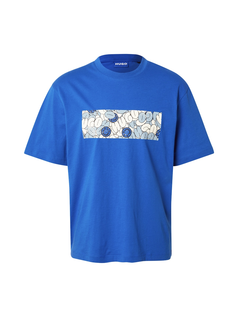 

Рубашка HUGO Nurix, синий/пастельно-голубой