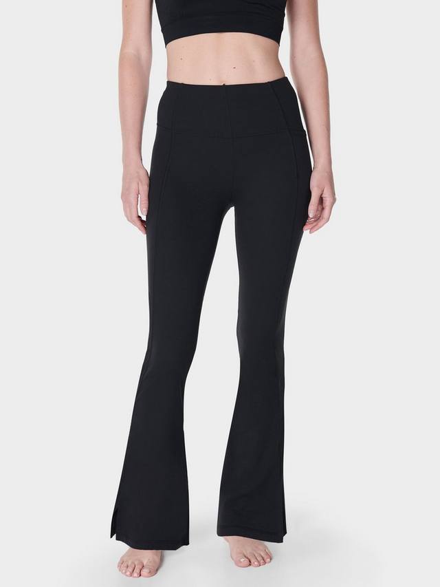 

Супер мягкие расклешенные брюки для йоги Sweaty Betty, черный