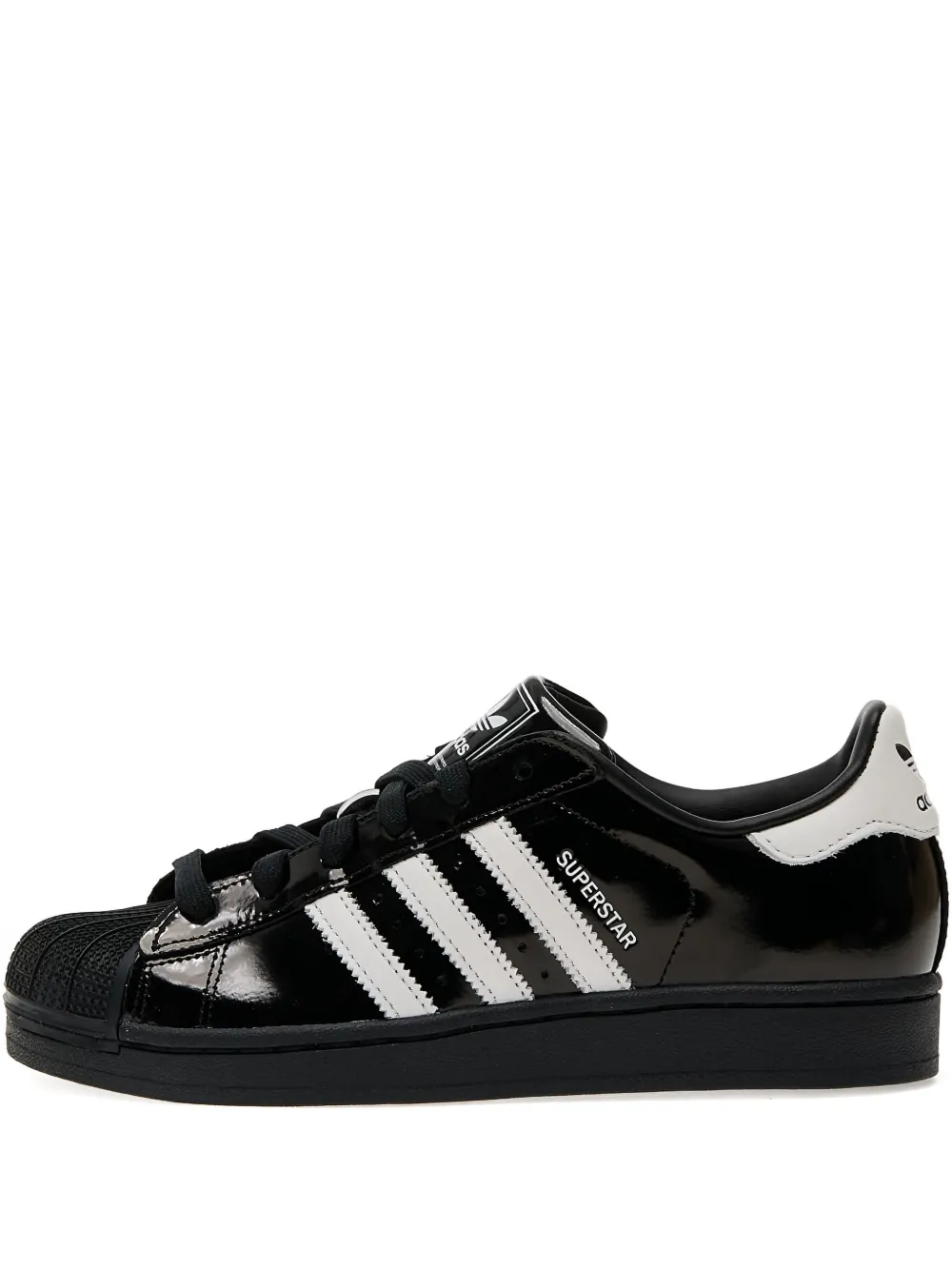 Кроссовки Superstar с тремя полосками и логотипом Adidas, черный