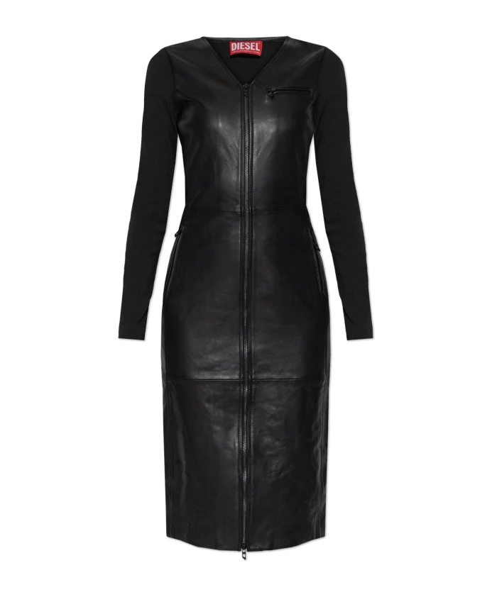 

Кожаное платье l-ola Diesel, черный