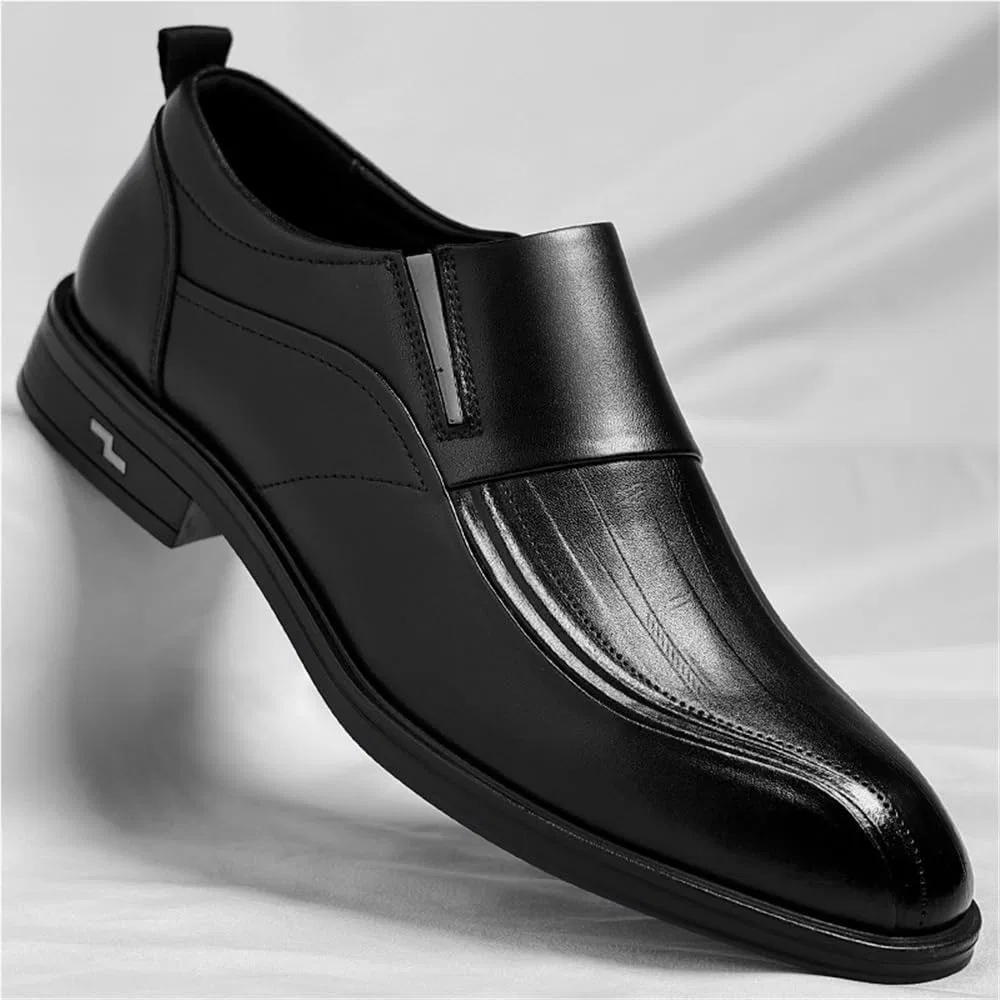Оксфорды из дышащей кожи, Slip-On, Black SDKOLPBNMZX — фото 4