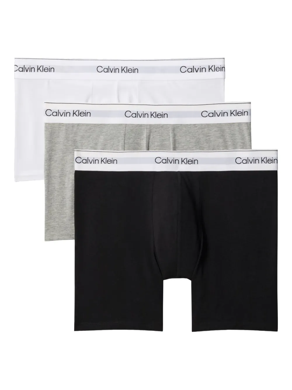 

Боксеры с логотипом на поясе (упаковка из трёх штук) Calvin Klein Underwear, серый
