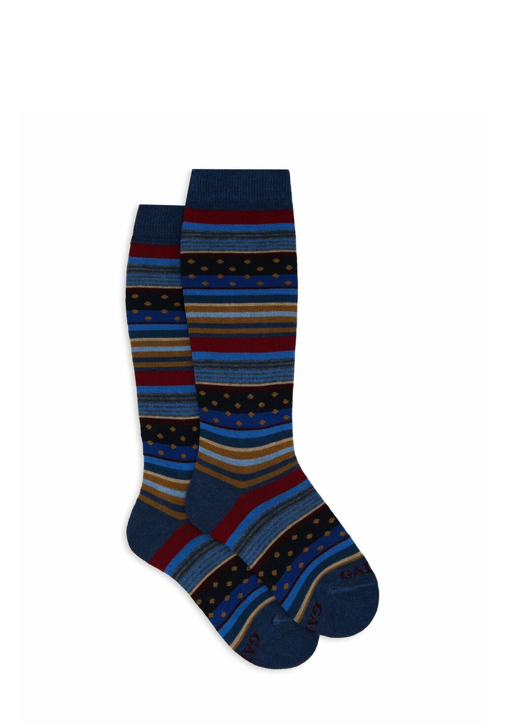 

Носки выше колена WITH STRIPES AND POLKA DOTS Gallo, мультиколор