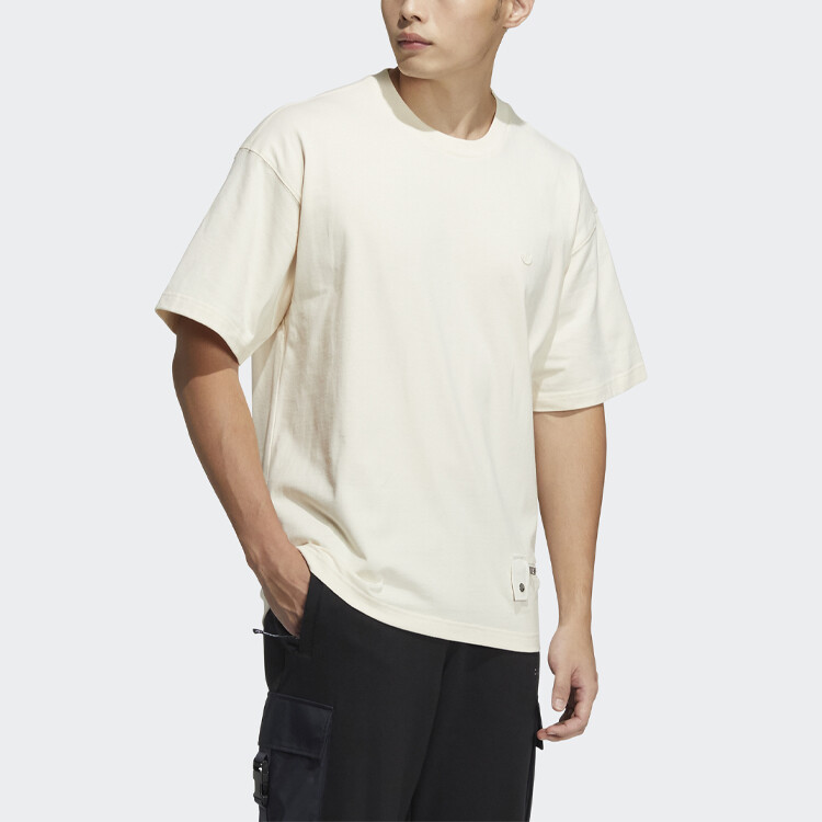 Футболка мужская Off White Adidas Originals, кремовый — фото 4