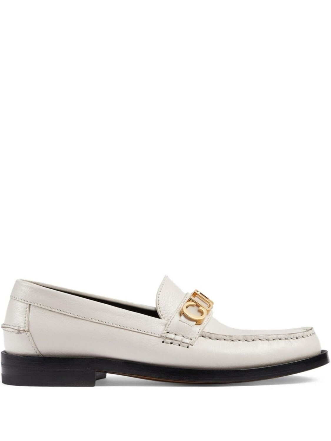 

Gucci лоферы с логотипом, белый