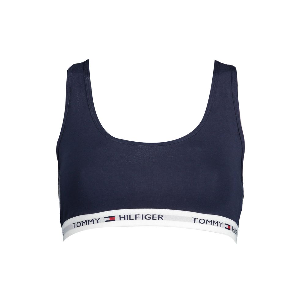 

Синий хлопковый женский спортивный бюстгальтер Tommy Hilfiger