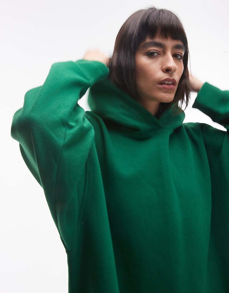 

Topshop – Высококачественная толстовка оверсайз зеленого цвета